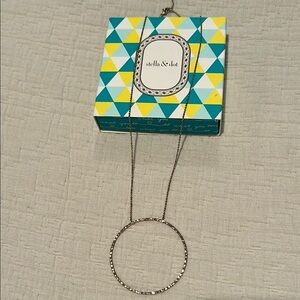 Stella & Dot Gold Plated Hammered Necklace